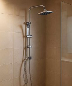 Grafner® Duschgarnitur mit Regenschauerduschkopf und Handbrause Duschsäule