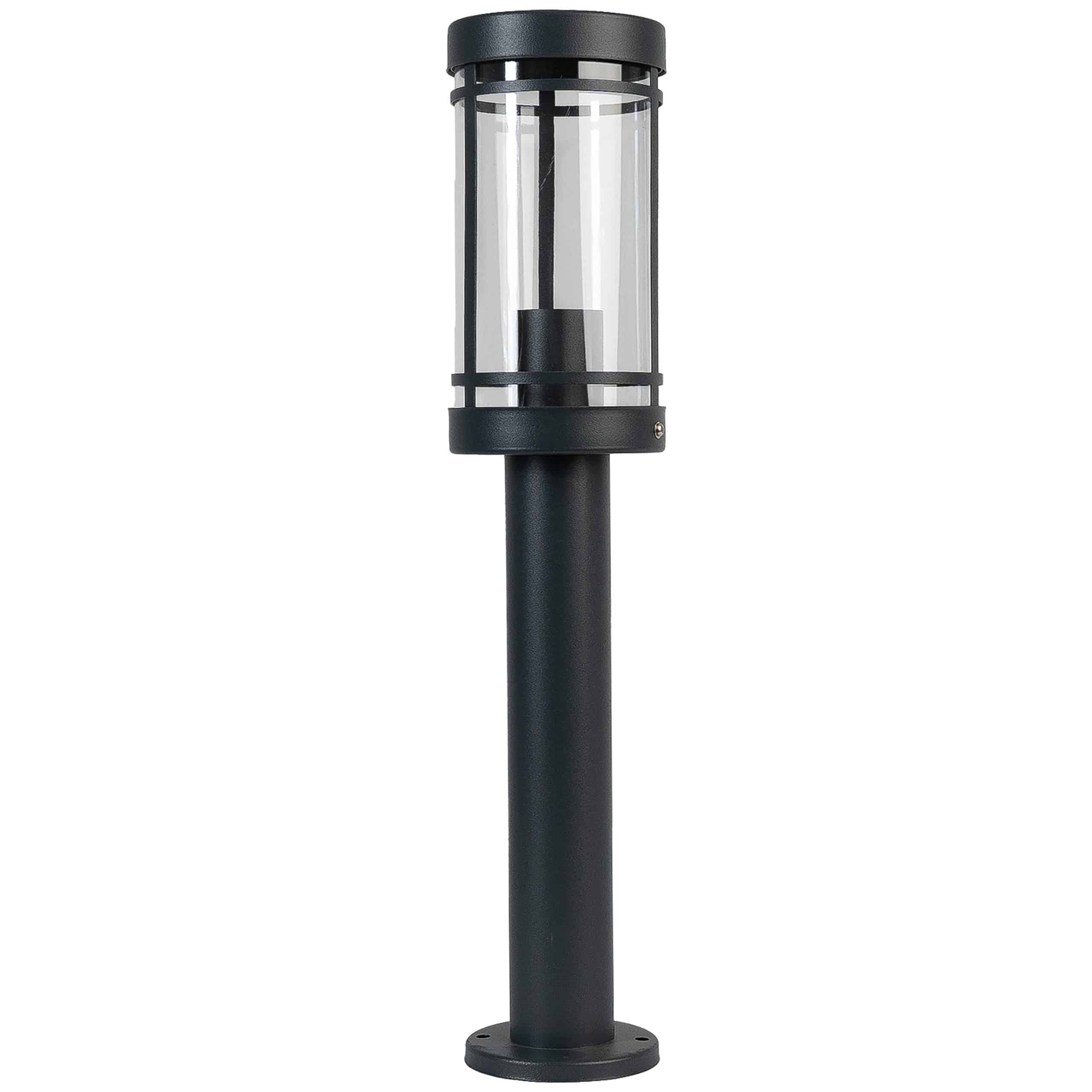 Grafner® Edelstahl Wegleuchte Gartenlampe 50cm Standleuchte Anthrazit