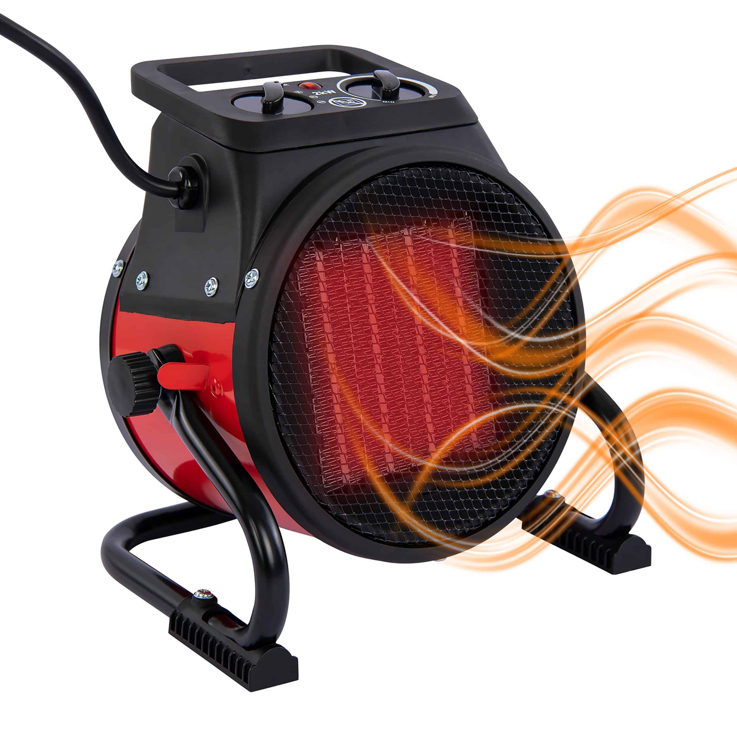 Grafner® Elektroheizer Heizlüfter Bauheizer 3000 Watt Heizstrahler EH10934