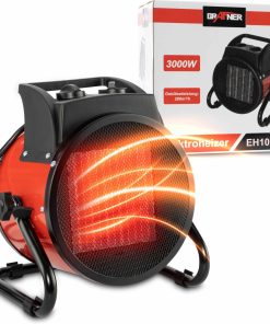 Grafner® Elektroheizer Heizlüfter Bauheizer 3000 Watt Heizstrahler EH10935