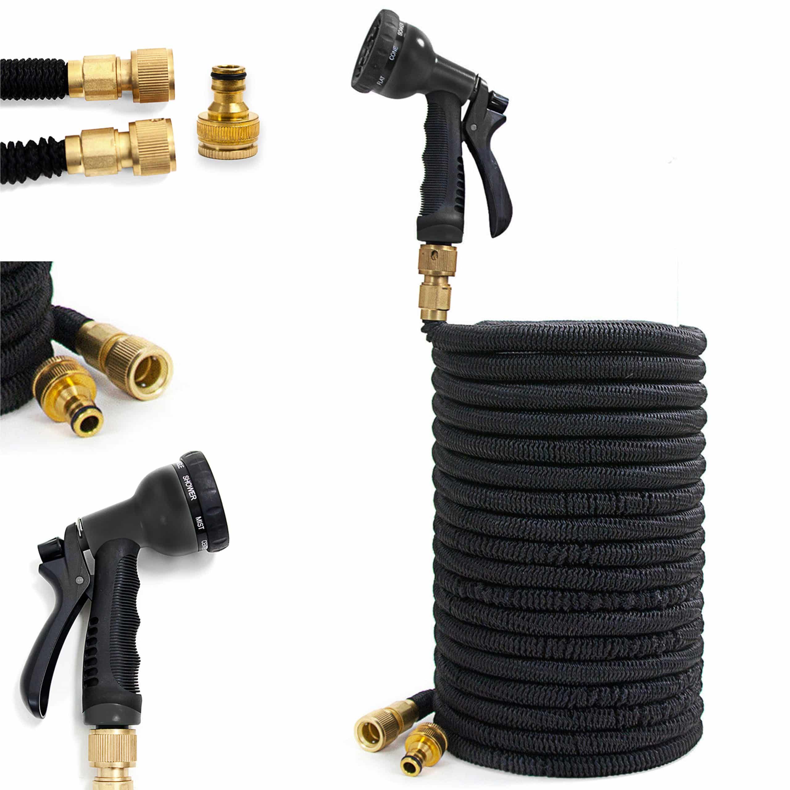 Grafner® Flexibler 1/2" Gartenschlauch Premium 30 Meter inkl. Brause