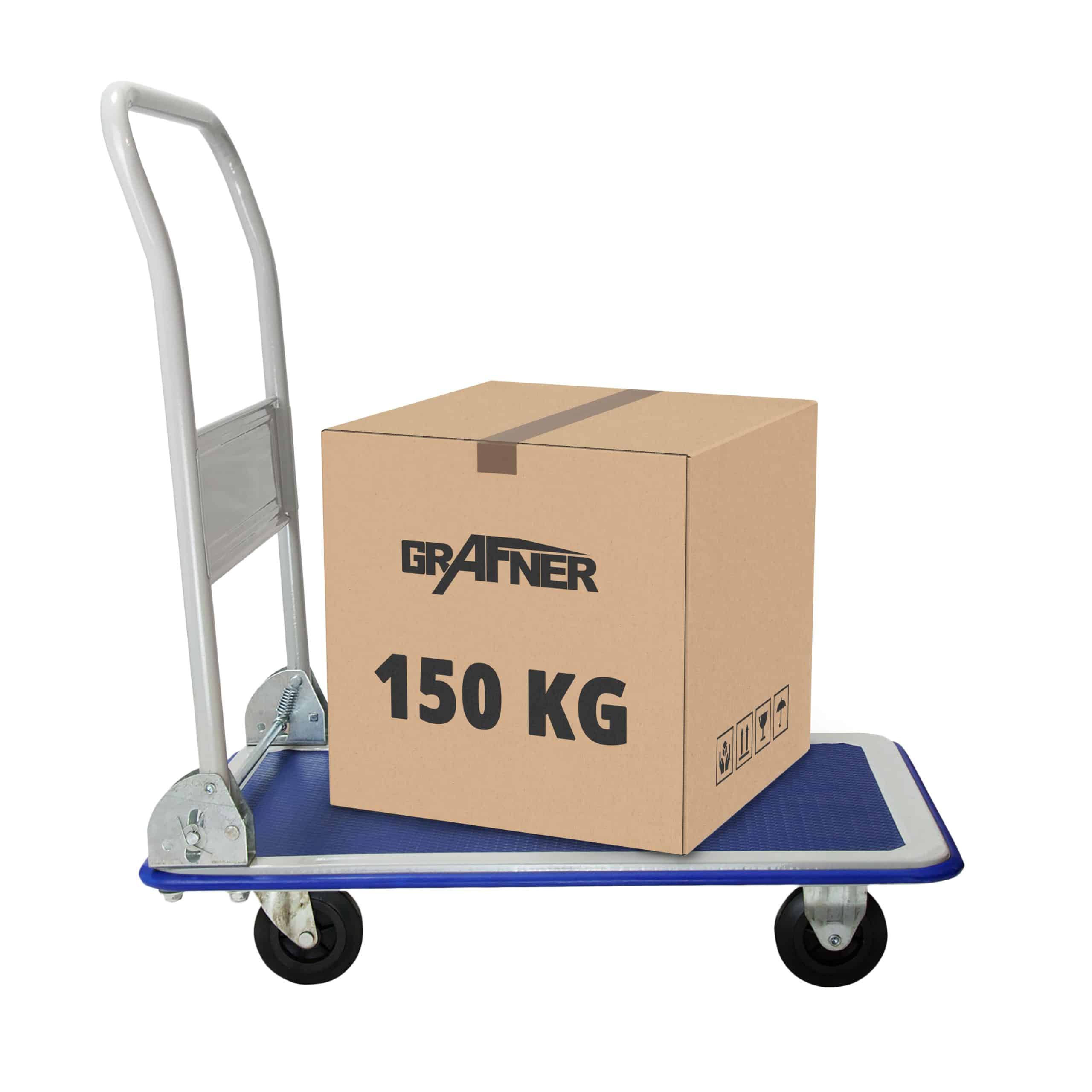 Grafner® Plattformwagen klappbar Tragkraft 150kg Transportwagen Transportkarre
