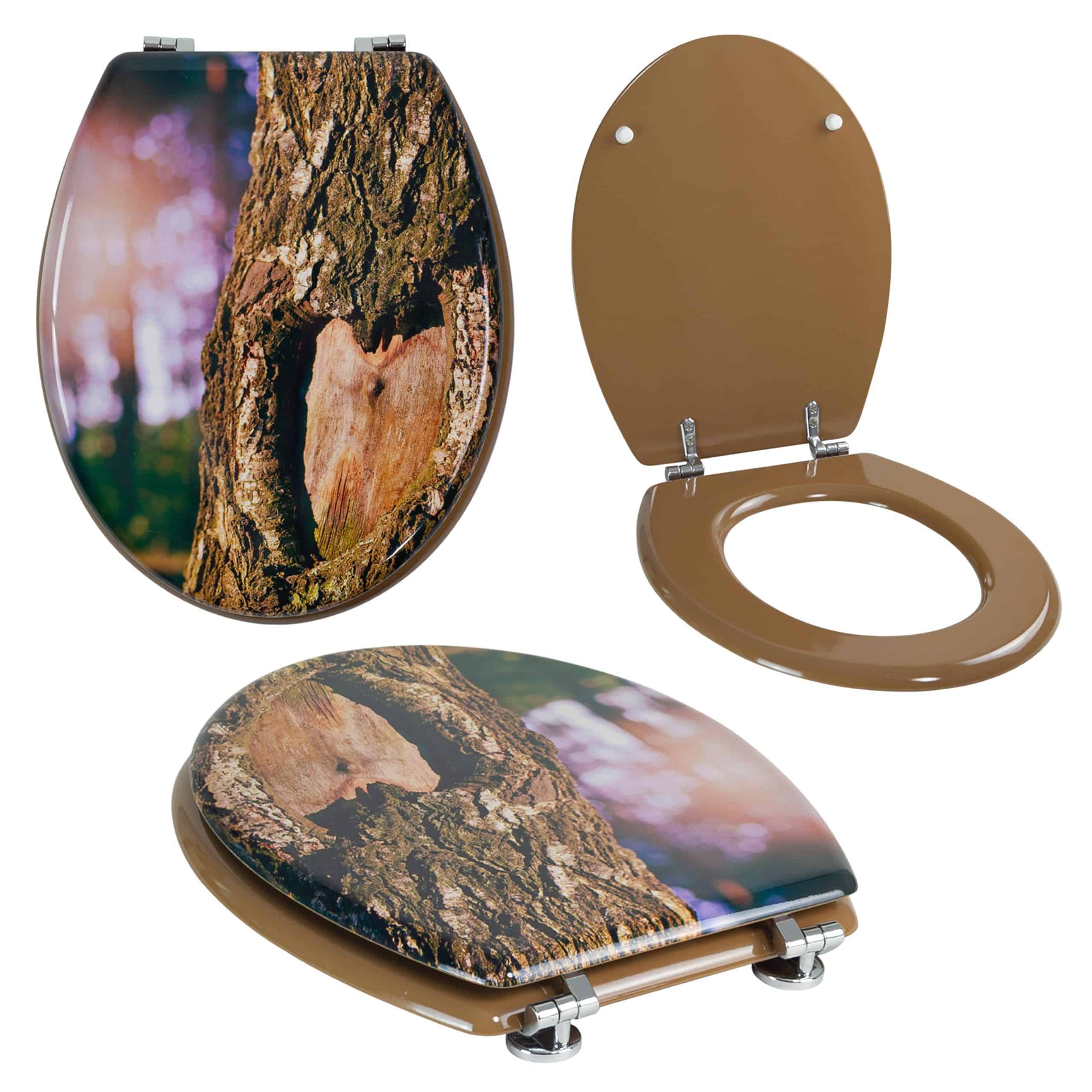 Grafner® WC-Sitz aus MDF Tree mit Absenkautomatik