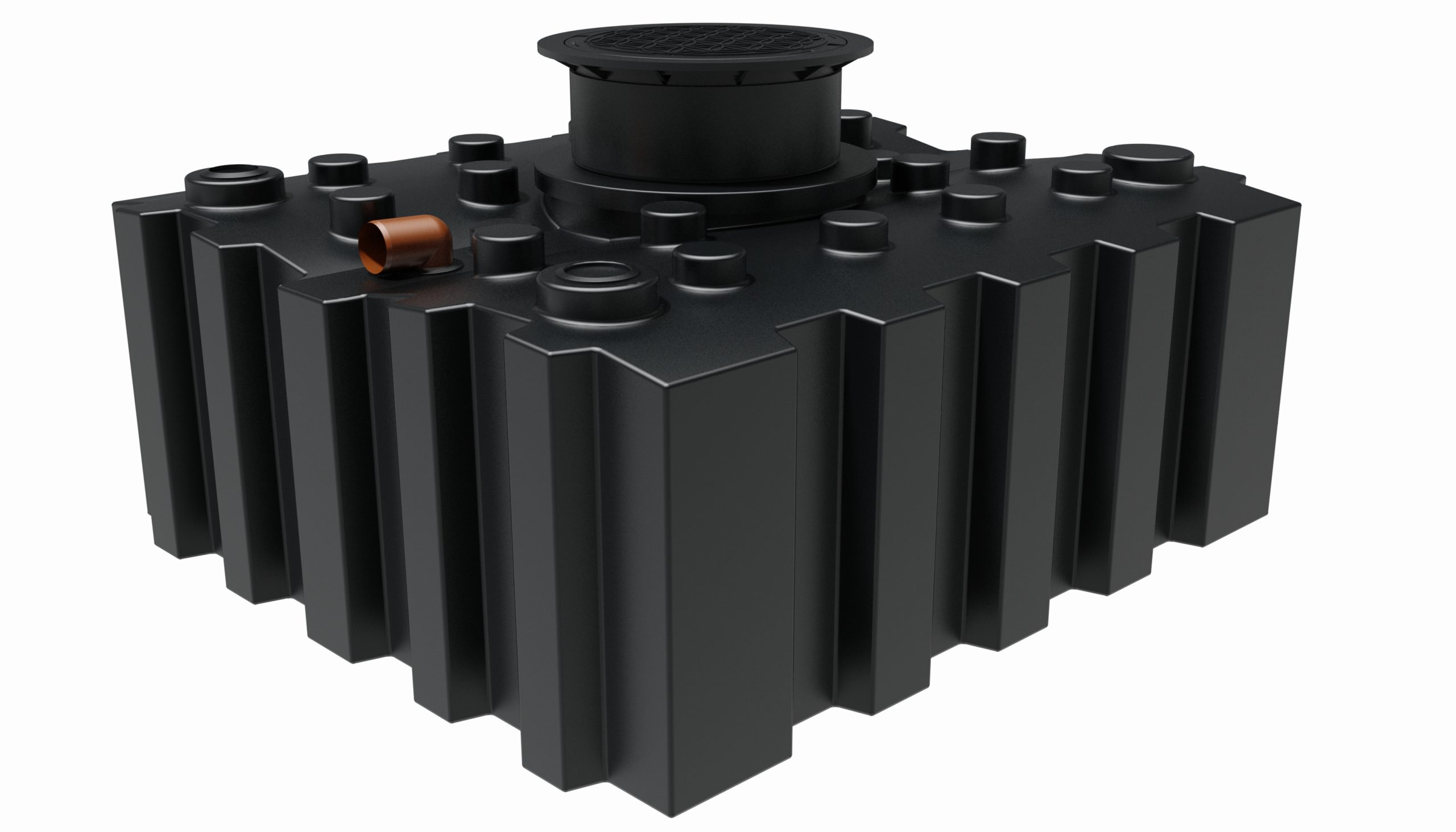 GreenLife Regenwasser-Flachtank 3.000 l mit Ausgleichsdom und begehbarer Abdeckung