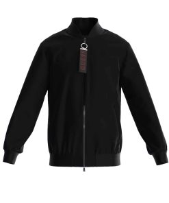 Guess Jacke Unifarbene Bomberjacke COMFORT BOMBER JACKE mit seitlichen Eingrifftaschen