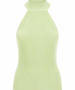 Guess Top Ärmelloses Rippstricktop SHAYNA mit Stehkragen in Slim Fit