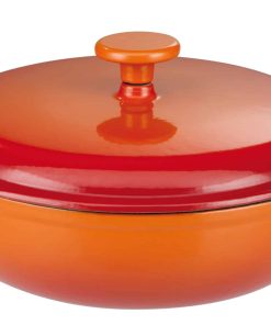 Gusseisen Schmortopf Orange Shadow 30cm