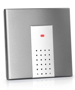 HEIDEMANN Funkempfänger HX Square - Erweiterbare Klingel - Batteriebetrieben - Funk Klingel Empfänger - HX Türklingel - anthrazit