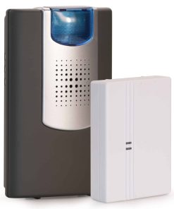 HEIDEMANN Funkklingel Set HX Action - Erweitert die Haustürklingel - Blitzsignal- Funk Klingel - inkl. Konverter & Empfänger - HX Klingel