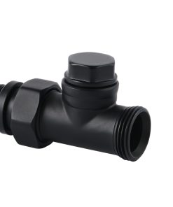 HK Rücklaufverschraubung Design schwarz RAL 9005 - versch. Ausführungen