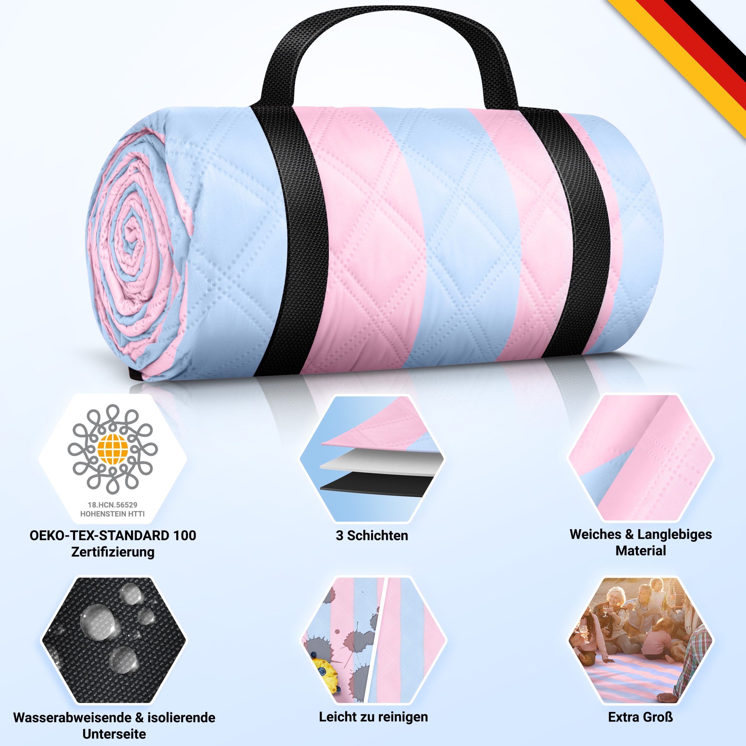 HOEL Picknickdecke / Cotton Candy