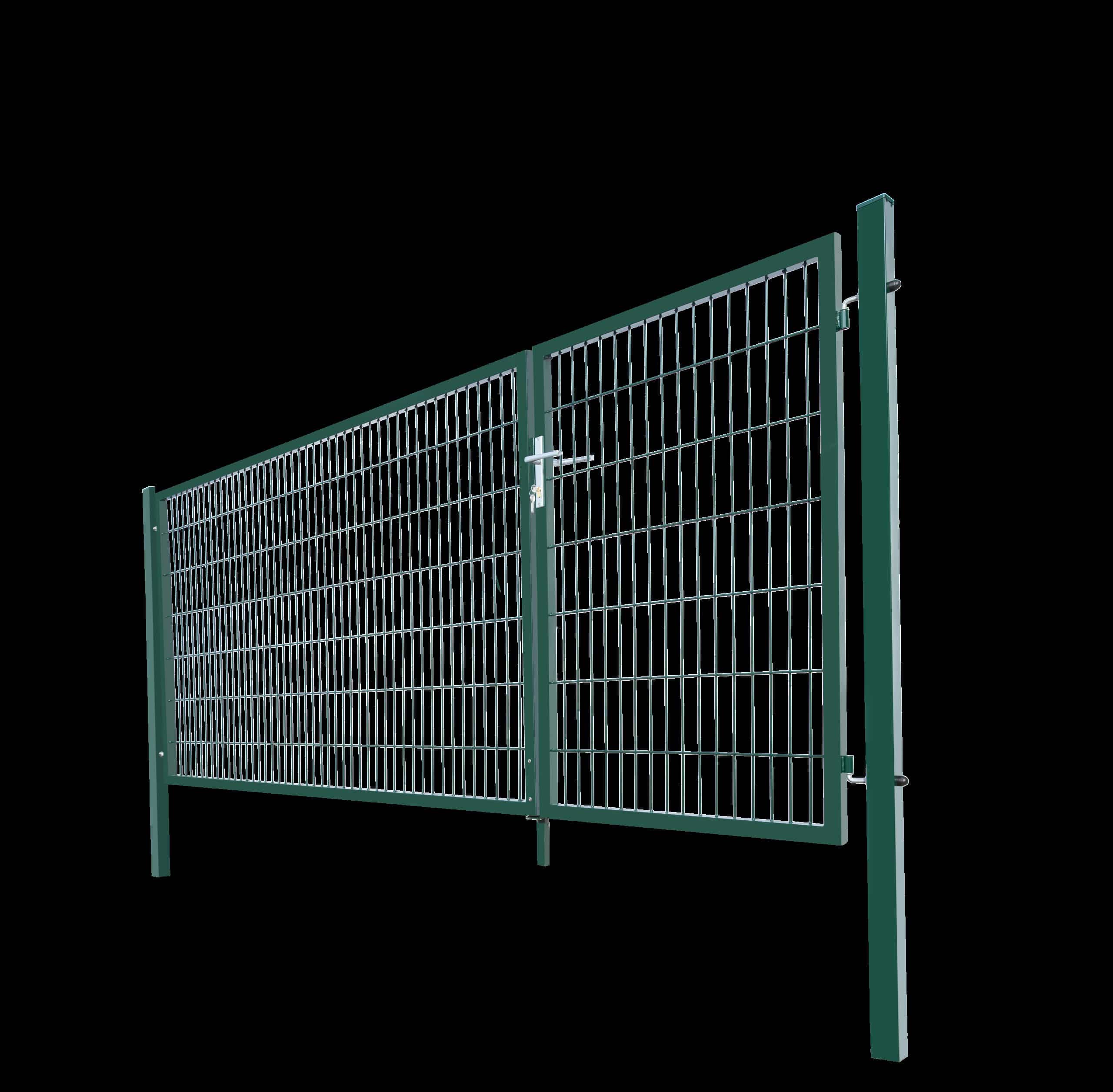 HOME DELUXE Doppelflügel Gartentor ADITUS grün 140 x 350 cm