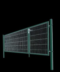 HOME DELUXE Doppelflügel Gartentor ADITUS grün120 x 350 cm