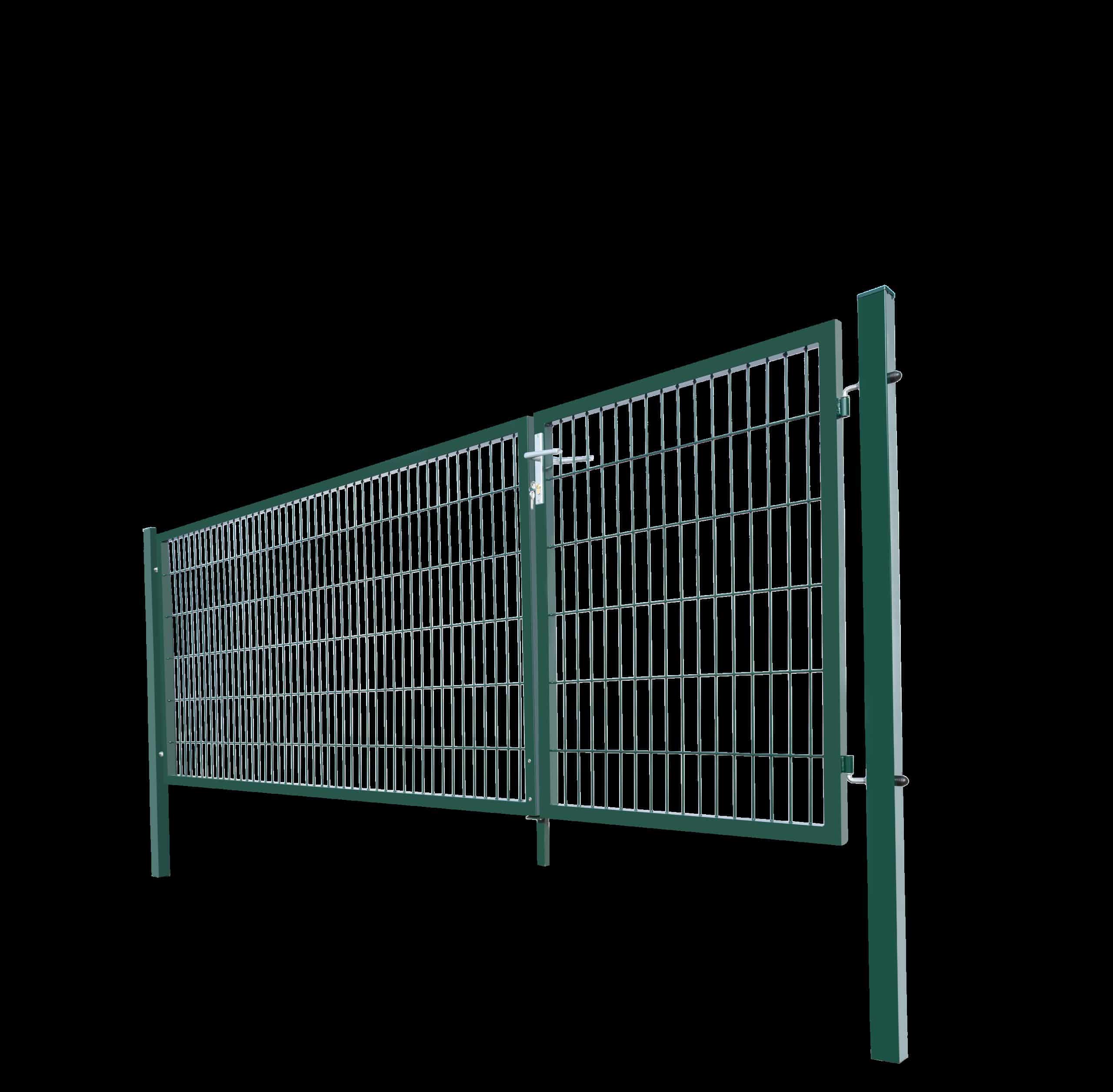 HOME DELUXE Doppelflügel Gartentor ADITUS grün120 x 350 cm