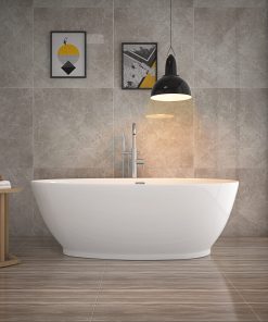 HOME DELUXE Freistehende Badewanne DELIA