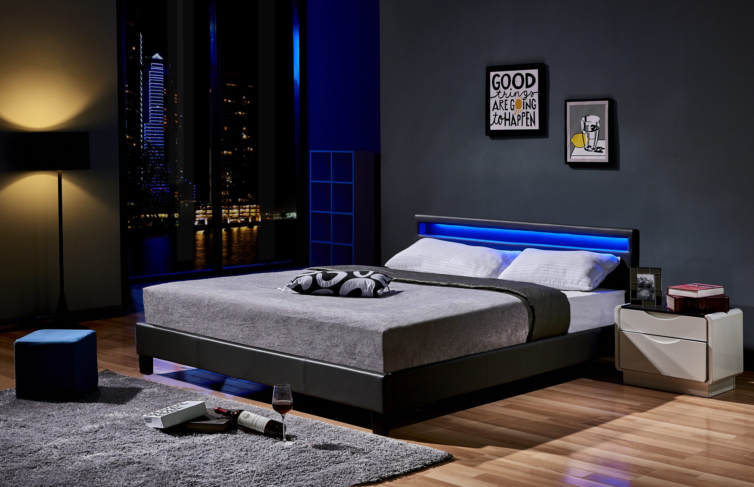 HOME DELUXE LED Bett Astro 180 x 200 cm