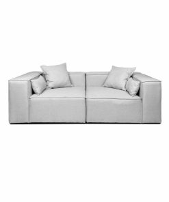 HOME DELUXE Modulares Sofa VERONA Größe S Hellgrau - versch. Ausführungen