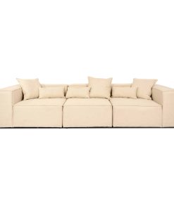 HOME DELUXE Modulares Sofa VERONA M Beige - versch. Ausführungen