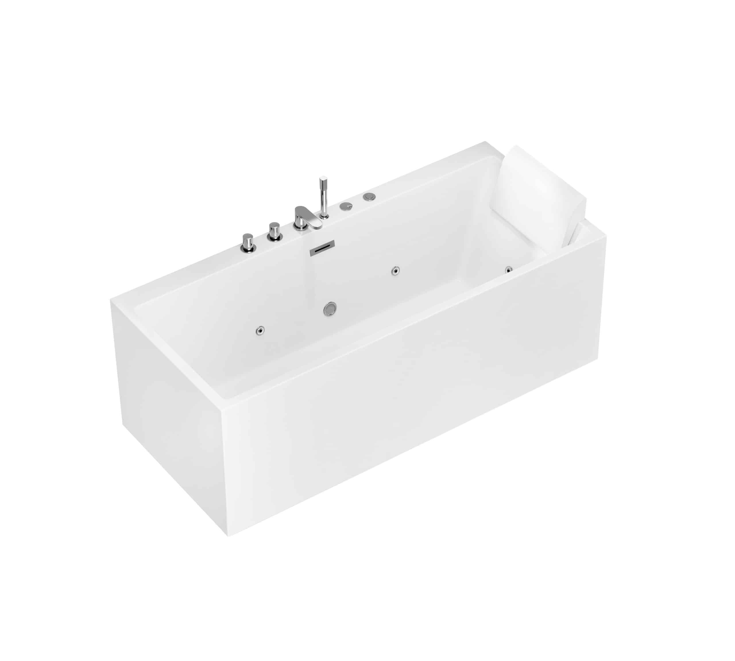 HOME DELUXE Whirlpoolbadewanne AMBER - 170 x 58 x 80 cm