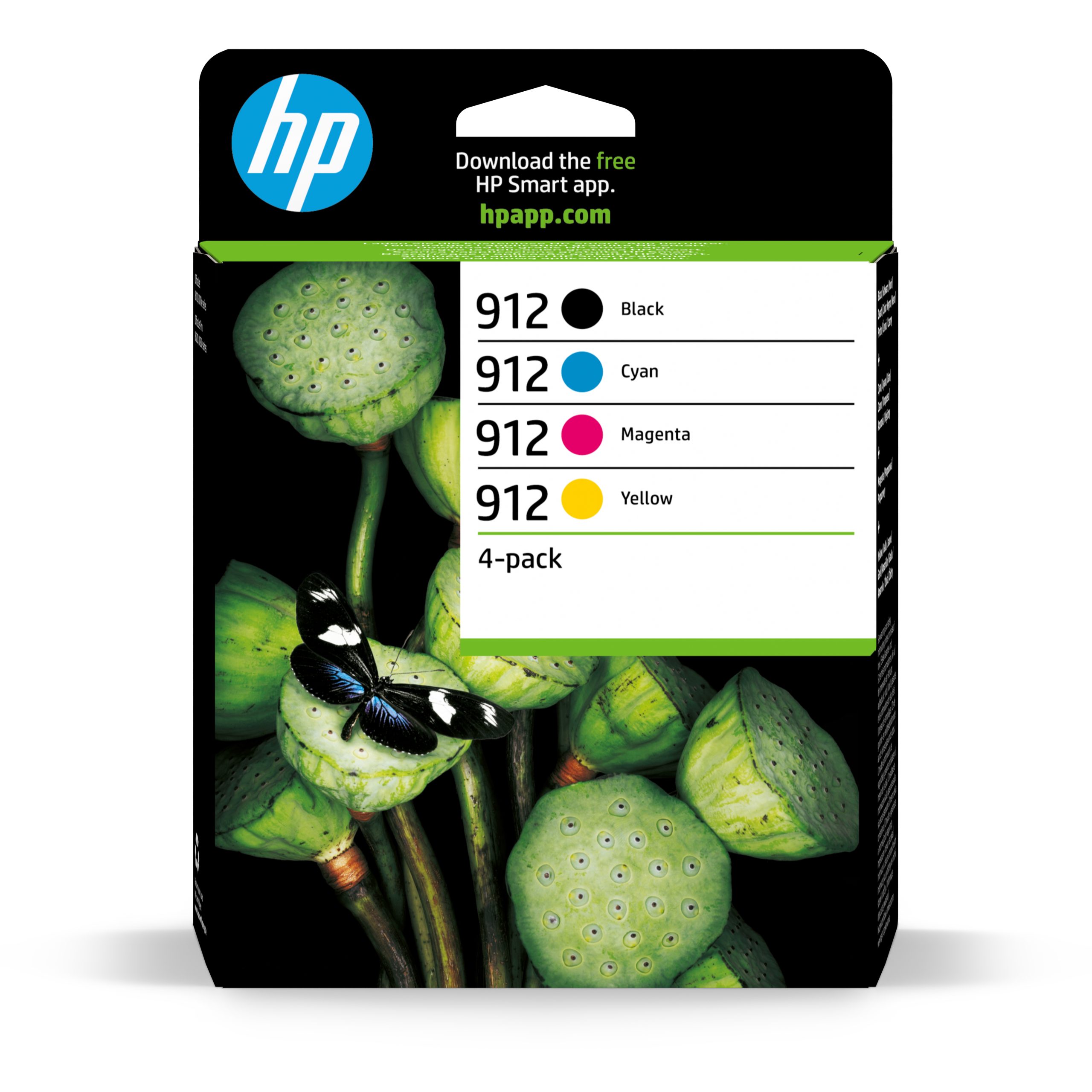 HP 912 Schwarz/Cyan/Magenta/Yellow 4er-Pack Original Druckerpatronen