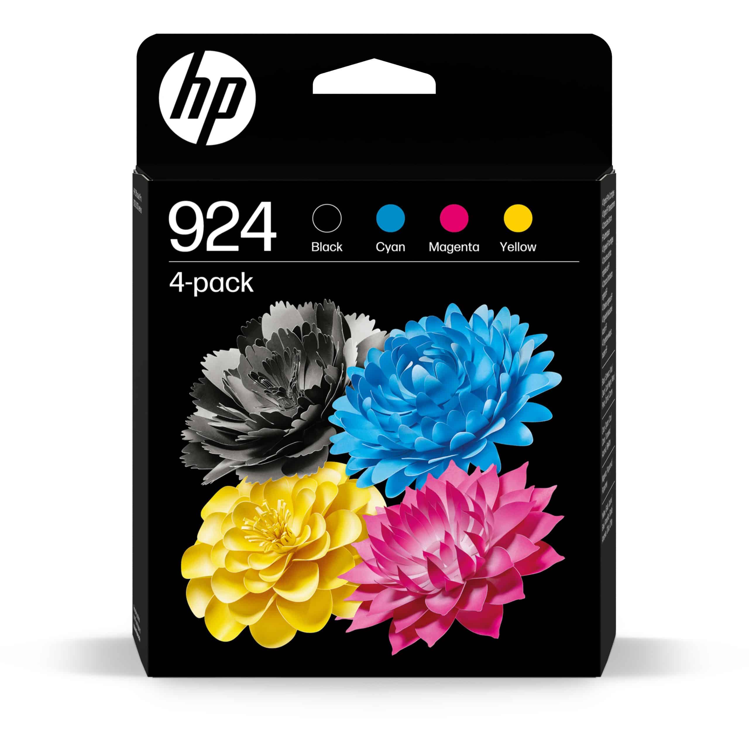 HP 924 CMYK Original Ink Cartridge 4-Pack