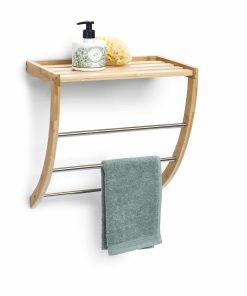 HTI-Living Handtuchregal Bambus/Metall