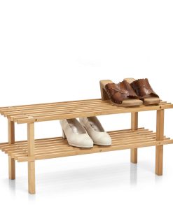 HTI-Living Schuhregal 2 Ablagen Bambus