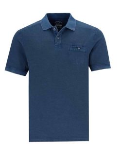Hajo Poloshirt Garment Dye Kurzarmshirt mit Polokragen