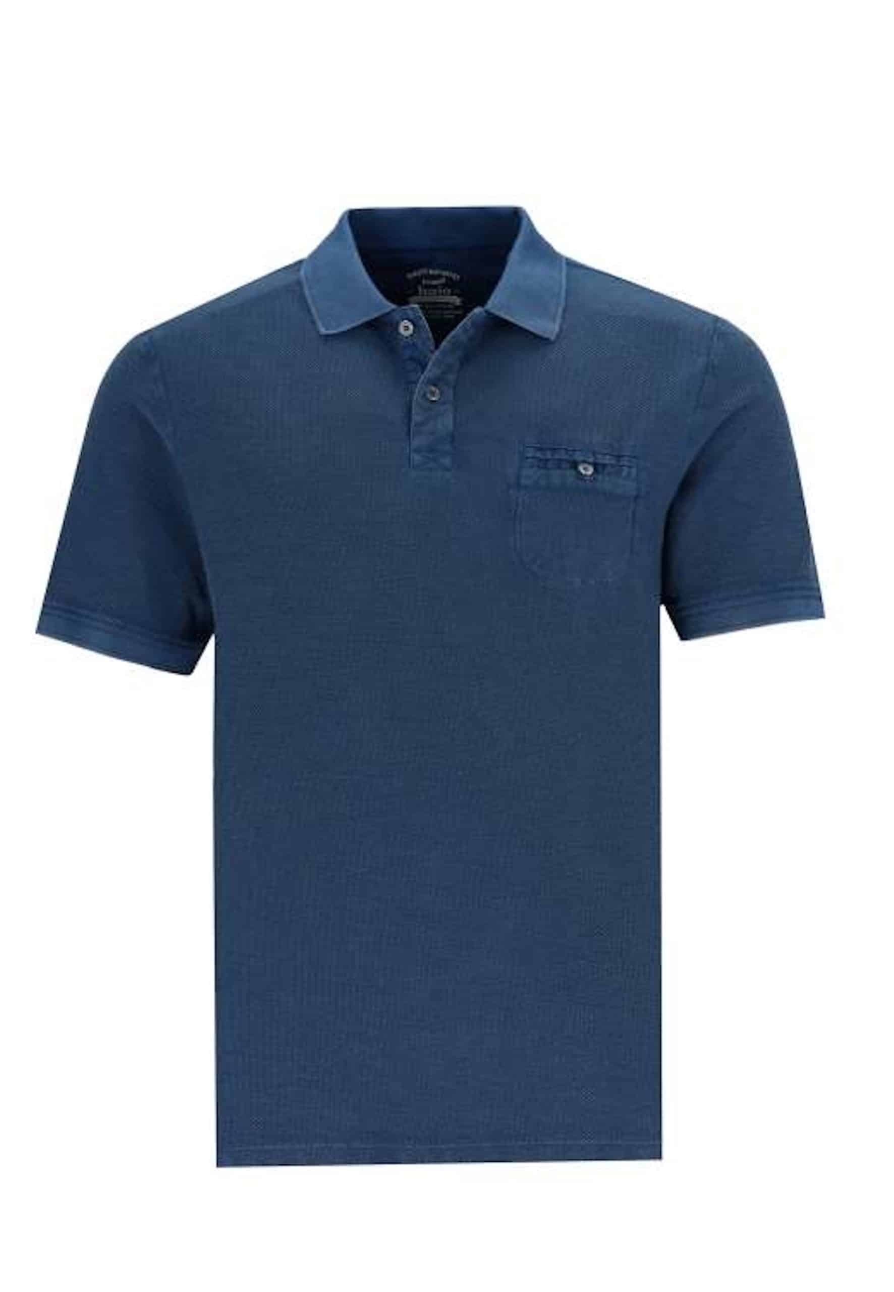 Hajo Poloshirt Garment Dye Kurzarmshirt mit Polokragen