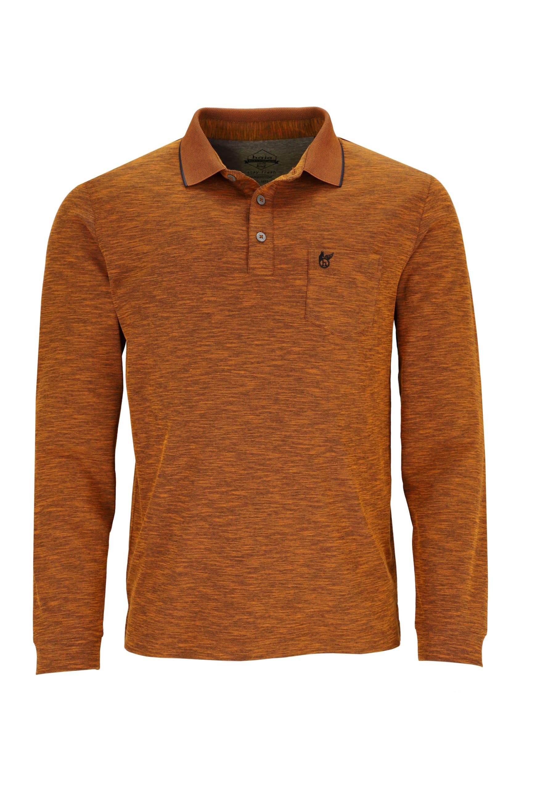 Hajo Poloshirt Softknit Langarmshirt