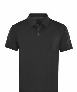 Hajo Shirt Kurzarm-Poloshirt Softknit mit Knopfleiste und Brusttasche in Regular Fit