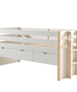 Halbhohes Margrit Bett mit Rolllattenrost