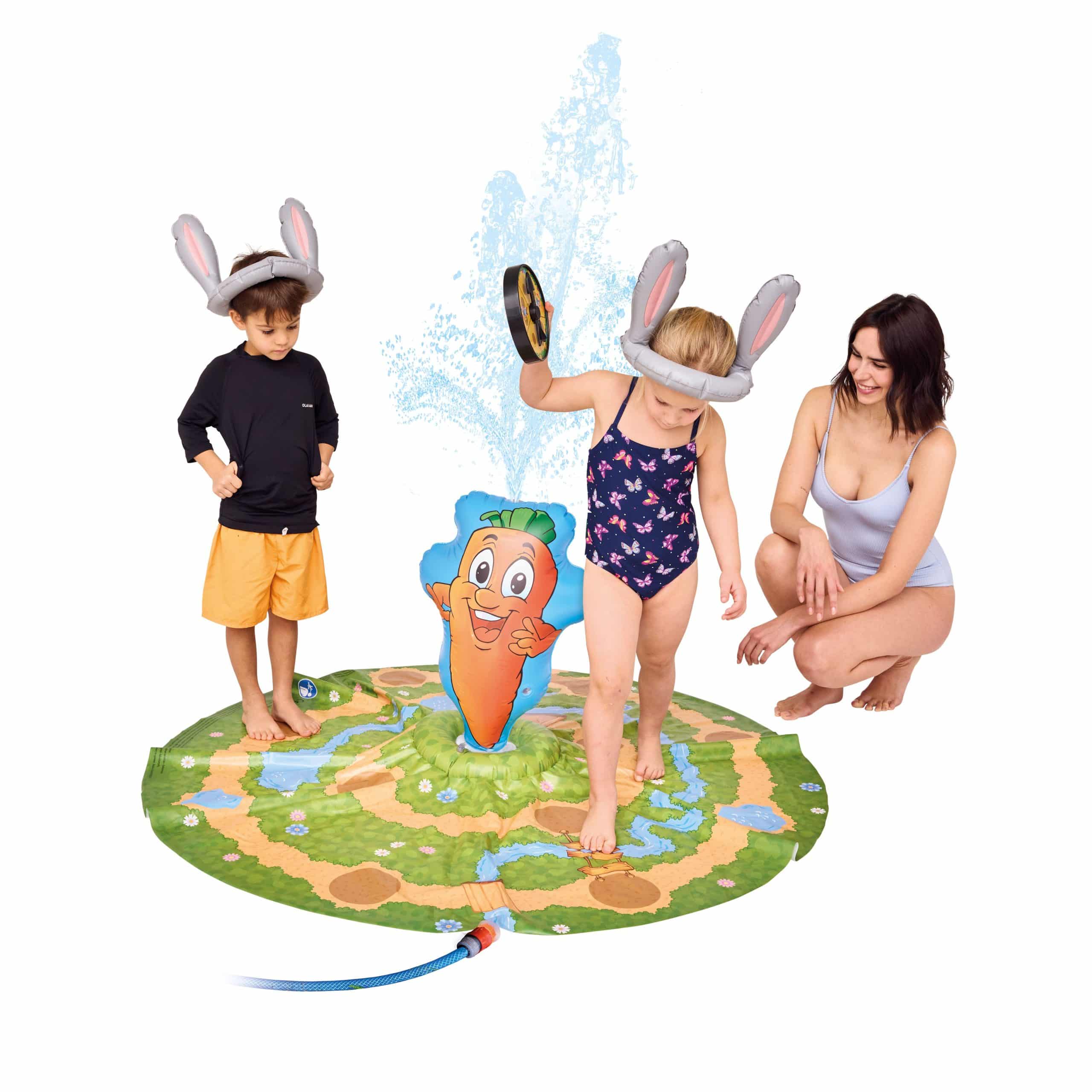 Happy People 16694 - Lotti Karotti Sprinklermatte - Das erfrischende Hasenrennen (151x60cm)