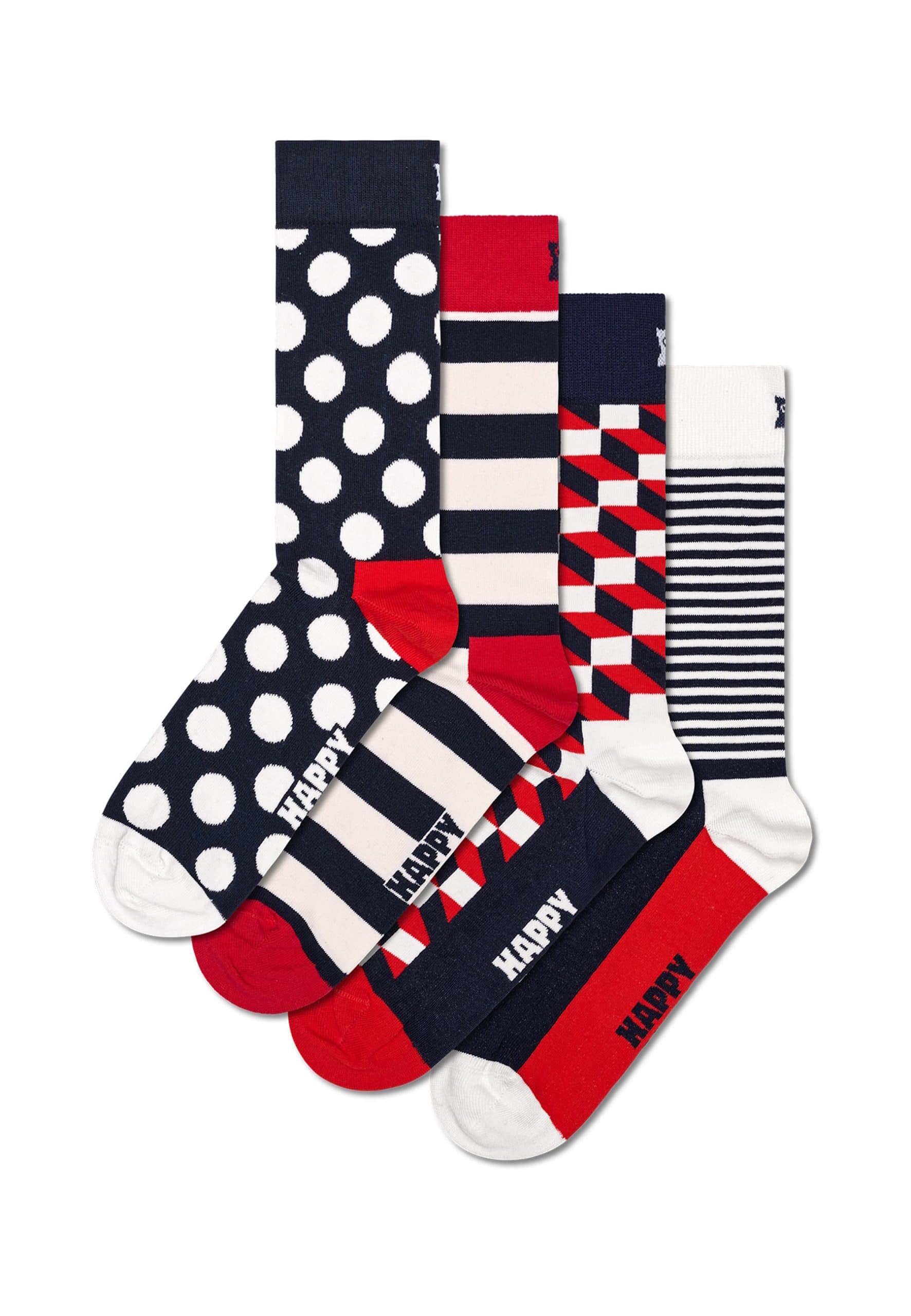 Happy Socks Strümpfe CLASSIC NAVY Socken 4er Pack