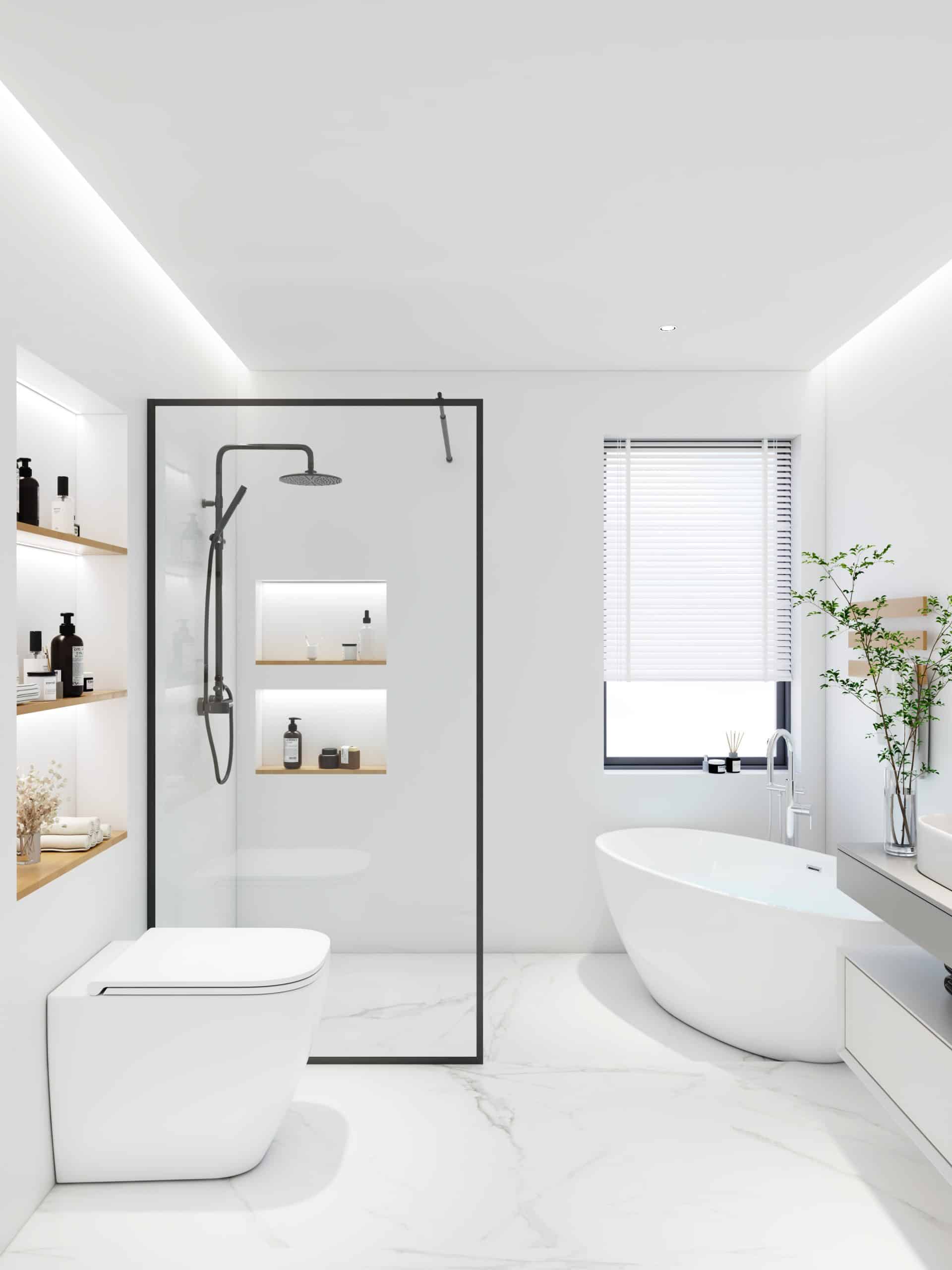 Home Deluxe Duschabtrennung BAKI Schwarzer Rahmen 160 x 200 cm