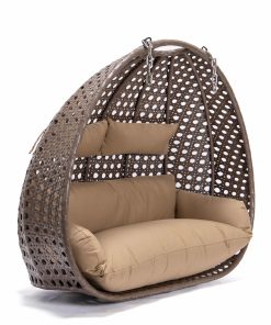 Home Deluxe Polyrattan Hängesessel-Korb «Twin»   versch. Farben