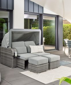 Home Deluxe Strandkorb HOLBY - mit Abdeckung