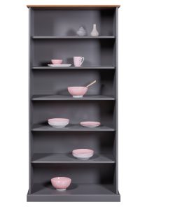 Inter Link Bücherregal FSC Westerland mit 6 Fächer in grau