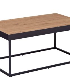 Inter Link Couchtisch Sofatisch Passione - schwarz und eiche artisan nachbildung