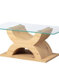 Inter Link Couchtisch Sofatisch X-Type in Eiche Artisan Nachbildung