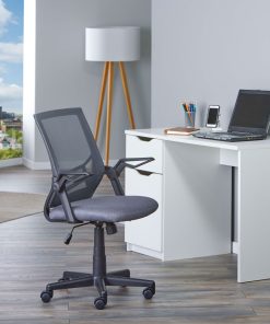 Inter Link Drehstuhl Bürostuhl mit Armlehnen Jilli -grau