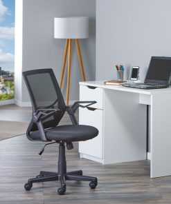 Inter Link Drehstuhl Bürostuhl mit Armlehnen Jilli - schwarz