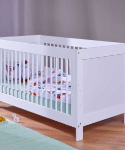 Inter Link Kinderbett Babybett Baila 70 x 140 cm - inkl. Höhenverstellbarer Lattenrost