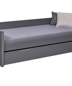 Inter Link Kinderbett Dream the Future 90x200 cm in Kiefer Massivholz inkl. Lattenrost - Grau