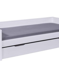 Inter Link Kinderbett Dream the Future 90x200 cm in Kiefer Massivholz inkl. Lattenrost - Weiss