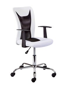 Inter Link Kinderdrehstuhl Donny in weiss und schwarz