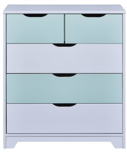 Inter Link Kommode Prati - Hellgrau und Salbeigrün