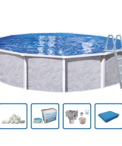 Interhiva Diana Aufstellbeckenset Rundform Ø 490 x 132 cm