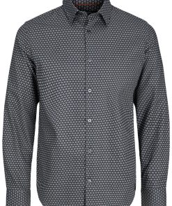 Jack & Jones Hemd ARTHUR Comfort-Fit Langarmhemd mit Kent-Kragen