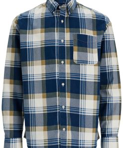 Jack & Jones Hemd BROOK Cord-Langarmhemd mit Brusttasche